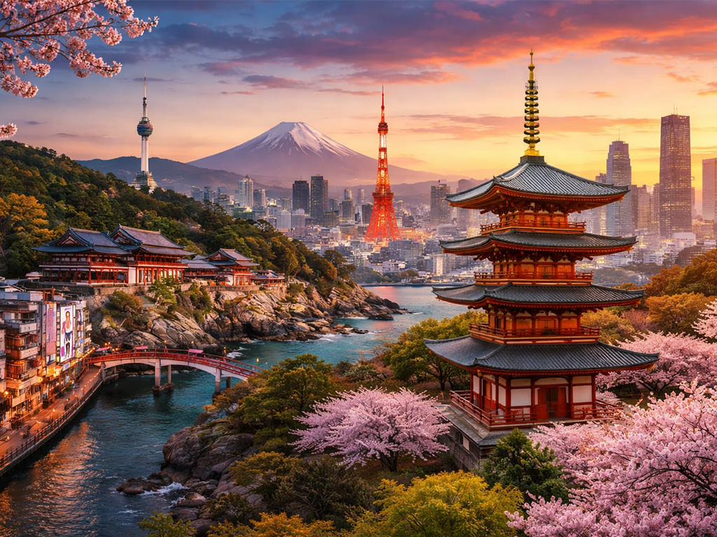 Paquete combinado corea y japon